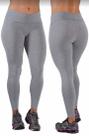 Calça Legging Suplex Lisa Básica Cinza