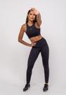Calça Legging Suplex Poliamida Com Costura Preto Salvatore