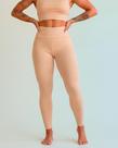 Calça Legging Suplex Poliamida Estampa Cós Duplo Zanca Modas Cor:BegeTamanho:M