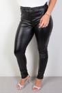 Calça legging térmica feminina PU sintético 80005