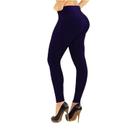 Calça Legging Térmica Flanelada Feminina Peluciada Cós Alto Duplo Inverno Tamanho 34 ao 44