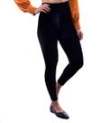 Calça legging veludo preto maria genô