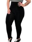 Calça Leggings Plus Size Cós Alto