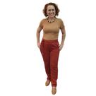 Calça Linho Feminina Casual Confortavel Trabalho Escritorio