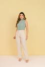 Calça Linho feminina Social Elegante Leve