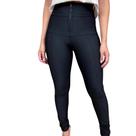Calça Lipo Preta Feminina Cintura Alta Esconde Barriga
