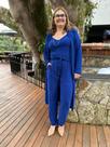 Calça lisa com cordão 47581 CORBELLAS - MARIA TEREZA