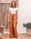 Calça Lisa Pantalona