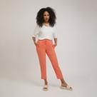 Calça Lisboa Feminina Casual em Linho Coral