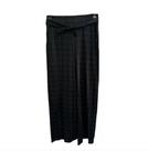 Calça Malha Xadrez Preta da Aysany - Tam P-M