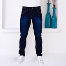 Calça Man Básica Com Jeans Pistolado Amaciado De 3 Linha