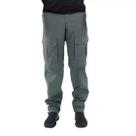 Calça mar negro c/ ziper no joelho chumbo