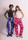 Calça Marcela Estampada em Viscose com Modelagem Pantalona