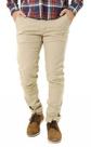 Calça Masculina Alfaiataria Sarja Com Elastano Bege
