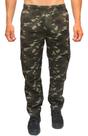Calça Masculina Brim Camuflada Pesca Caça Cargo Bolso Cordão Calça Masculina Brim Camuflada Pesca Caça Cargo Bolso Cordão