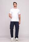 Calça Masculina Cargo em Sarja Macaw Sarja 7888 Azul Marinho