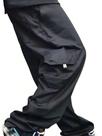 Calca Masculina Cargo Preta Dazzling Extra Grande Bolso Original Homem