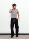 Calça Masculina Cargo Sarja Preta Black Premium Com Cordão Ajustável Calça Masculina Cargo Sarja Preta Black Premium Com Cordão Ajustável