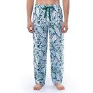 Calça masculina de pijama de dormir estampada com ajuste descontraído IZOD Medium