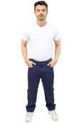 Calça Masculina em Brim cós 1/2 Elástico