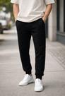 Calça Masculina Em Moletom Felpado Com Bolso Fico 00968