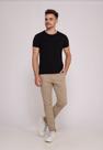 Calça Masculina em Sarja 7898 Bege Escuro
