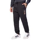 Calça Masculina Gangster Jogger Moletom Peluciado Preto