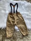 Calça masculina infantil com suspensório