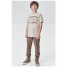 Calça Masculina Inverno Jogger Em Malha Denim JOHNNY FOX Cor:CaquiTamanho:8