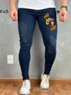 Calça Masculina Jeans Premium Super Skinny Bordado 4k Calça Masculina Jeans Premium Super Skinny Bordado 4k