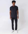 Calça Masculina Jeans Reta Bolsos Preto-69017