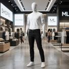 Calça Masculina Jeans Slim Preta Com Lycra Super Confortável