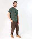 Calça Masculina Jogger Moletom Bolsos Marisa Marrom-53339 Calça Masculina Jogger Moletom Bolsos Marisa Marrom-53339