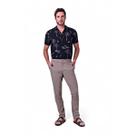 Calça Masculina Microfibra Barra Italiana