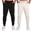 Calça Masculina Moletom Flanelada Slim Bolsos Algodão Kit 2
