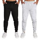 Calça Masculina Moletom Flanelada Slim Bolsos Algodão Kit 2 Calça Masculina Moletom Flanelada Slim Bolsos Algodão Kit 2