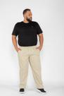Calça Masculina Plus Size em Sarja Bege