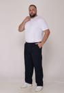 Calça Masculina Plus Size Sarja Azul Marinho