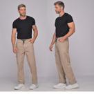 Calça Masculina Sarja Bege Escuro Macaw 7733