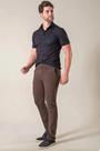Calça masculina sarja skinny marrom bivik