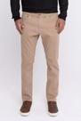 Calça masculina slim cotelê bege