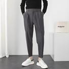 Calça Masculina Slim Fit - Cintura Elástica, Plissada e Cônica - Estilo Coreano Streetwear