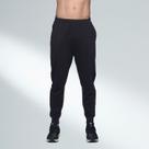 Calça Masculina Treino Com Bolsos Zíper e Punho - MESCLA PRETO M