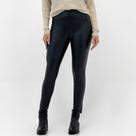 Calça Meia Loka Cirrê Skinny em P.u Feminina