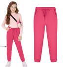 Calça Menina Alakazoo em Moletom Felpado na cor Rosa Tamanho:4 Calça Menina Alakazoo em Moletom Felpado na cor Rosa Tamanho:4