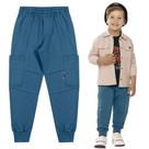 Calça Menino Angerô em Moletom Felpado na cor Azul Tamanho:4