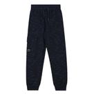 Calça menino moletom jet white preto lamon