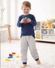 Calça Moletom Bebê Infantil Menino Peluciada Inverno Jogger com Bolso Punho Algodão Confortável Tam P ao 8 Tamanho:6Cor