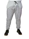 Calça Moletom Cinza com detalhe em Off White