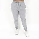 Calça moletom cinza feminina